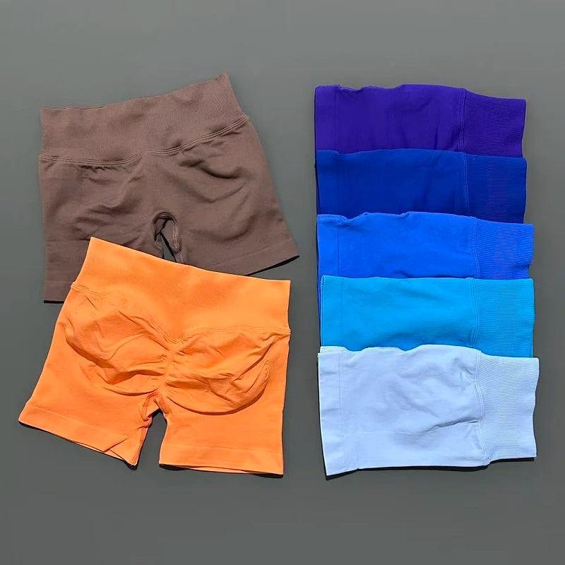 Women Gym Shorts Workout Scrunch Butt Seamless Leggings Seamless Yoga Leggings Bicycle Running Sportswear Fitness Sports Shorts Tahsi Fashion House