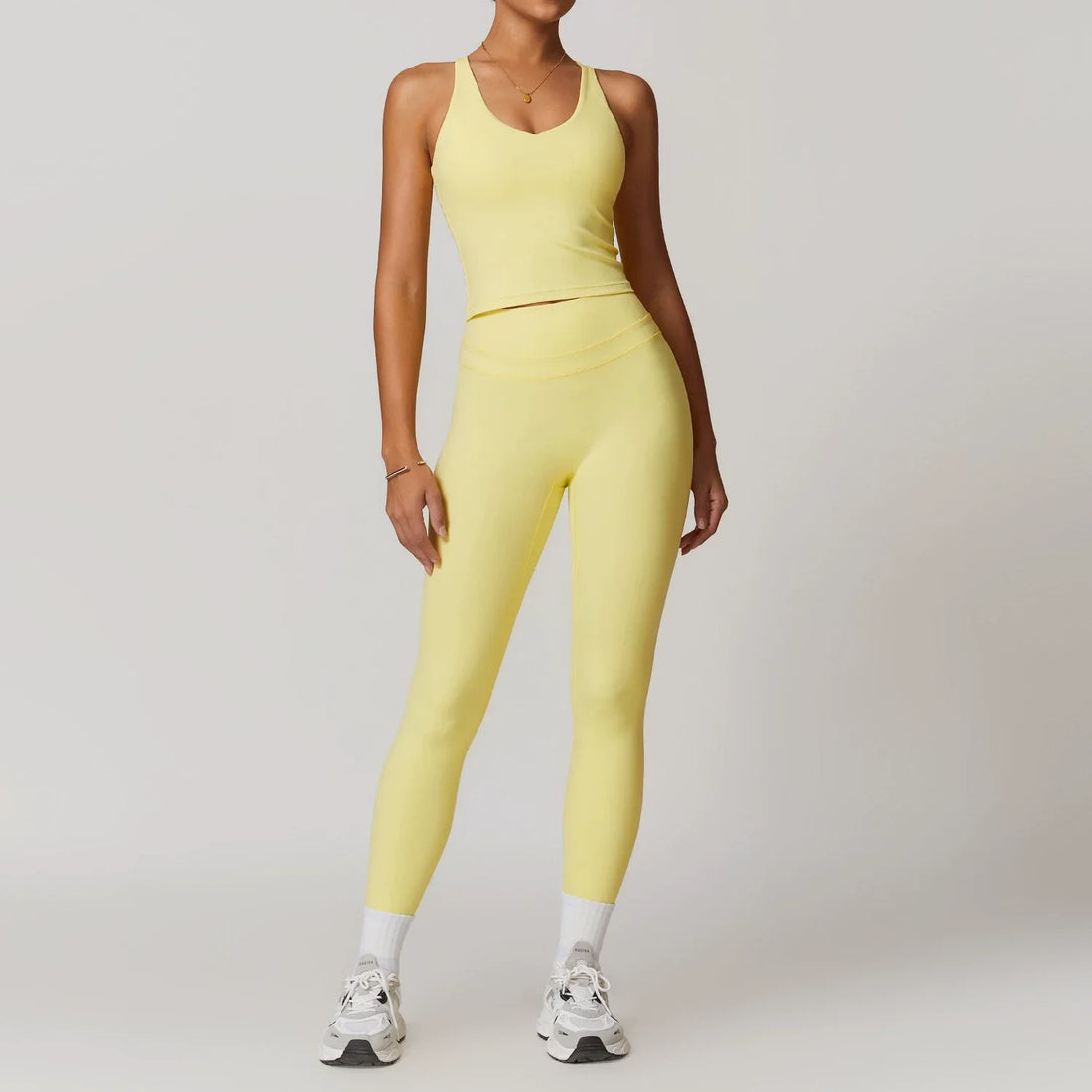 2 Pieces Sportswear Women Yoga Set Gym Clothes Sportswear Yoga Suits Fitness Set Tracksuits Sports Bra Gym High Waist Leggings - ATFH