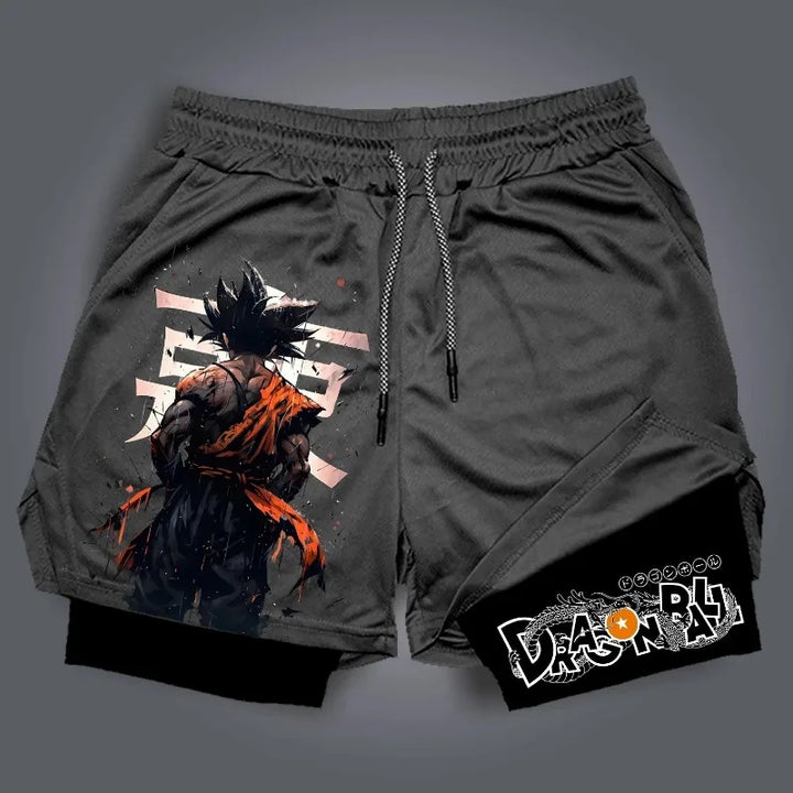2025 Authentic DBZ Athletic Shorts - Official Shonen Jump Collection, Sweat-Wicking & Lightweight for Cosplay & Gym