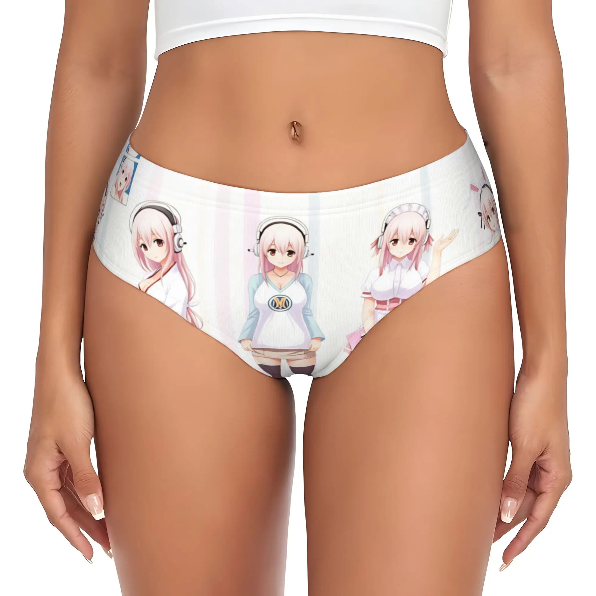 Super Sonico Anime Kawaii Girl Brief Panties Women Comfort Stretch  Underwear