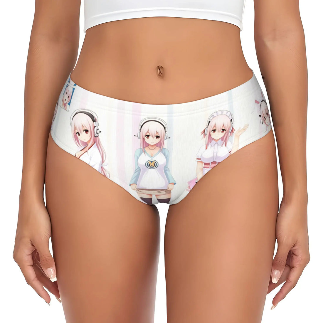Super Sonico Anime Kawaii Girl Brief Panties Women Comfort Stretch  Underwear