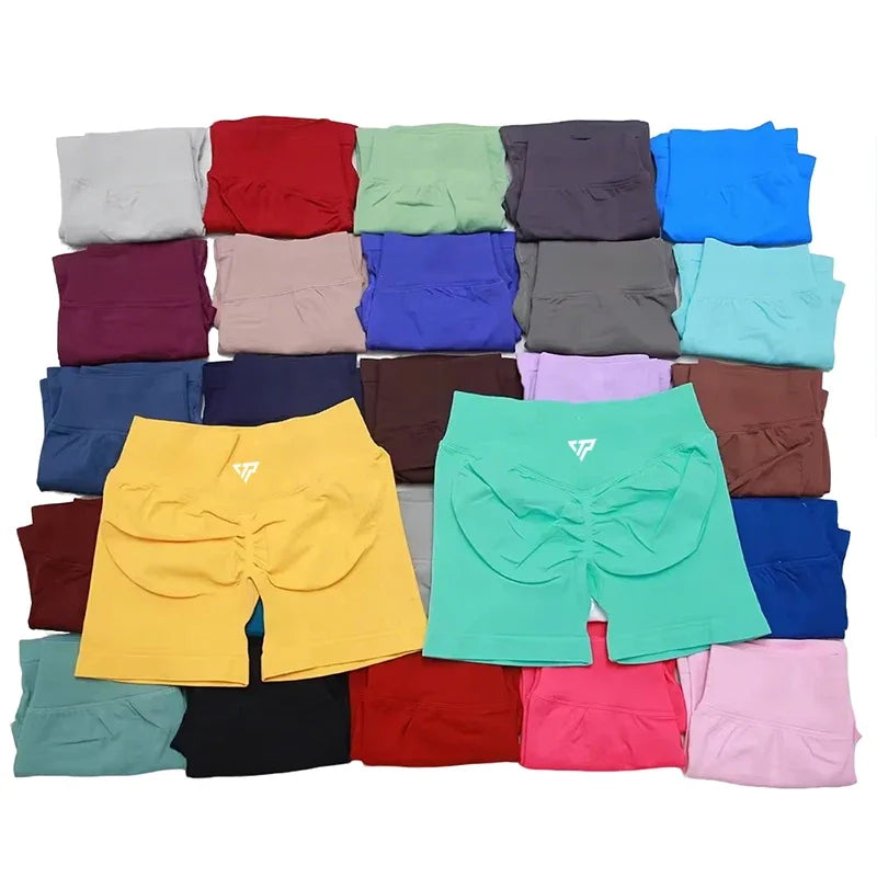 Keep That Pump Yoga Shorts Gym Shorts Recoil Scrunch Shorts Womem Seamless Silicone Printed High Quality Fitness Sport Shorts Tahsi Fashion House