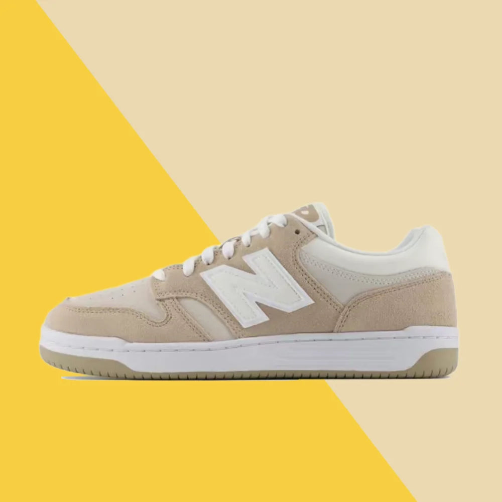 New Balance NB 480 Suede: Versatile, Comfortable, Non-Slip, and Durable Sneakers for Men and Women, Khaki, BB480LEA