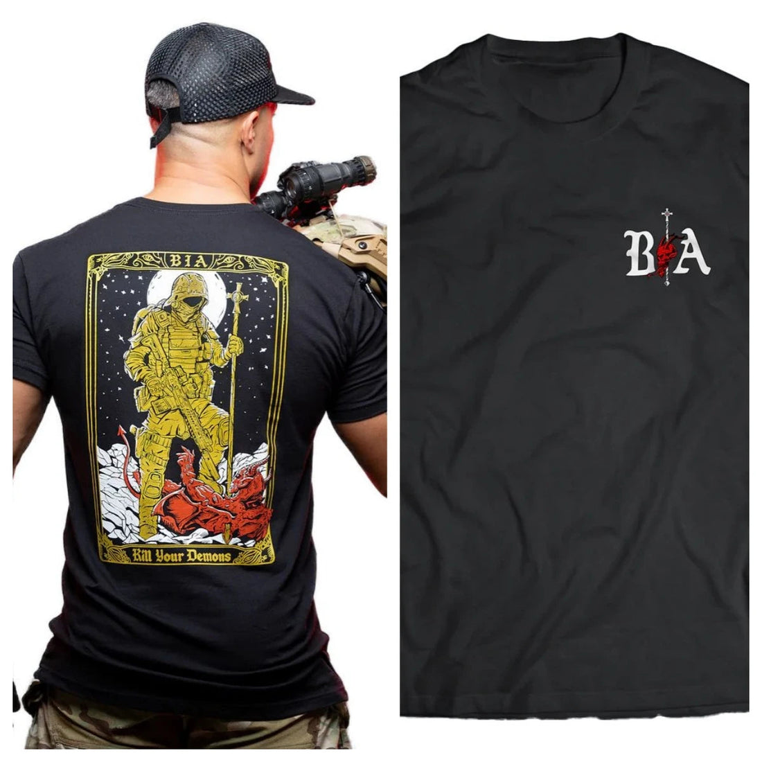 Acta Non Verba Military Tactical Art Style Summer Casual T-shirt Men's and Women's Luxury Brand ATFH