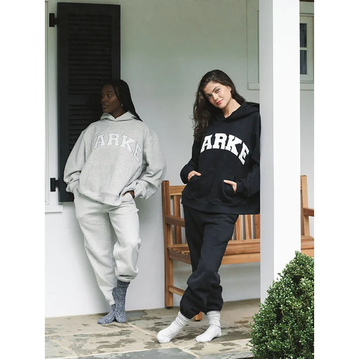 New spring style, niche in North America, PK letter patchwork, embroidered stars, loose-fitting women's hooded sweater - ATFH
