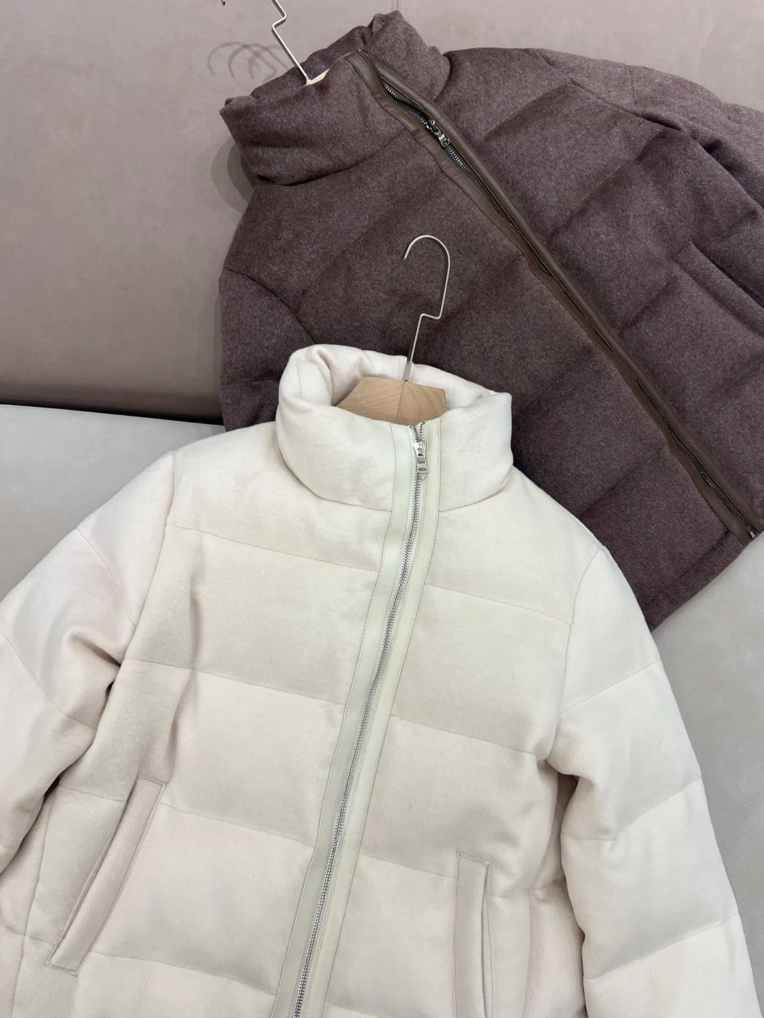 Short Down Jacket For Women Winter Warm Long Sleeve Jacket ATFH