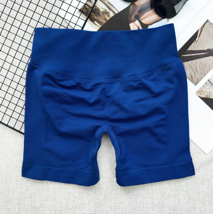 Cross-border yoga pants, high-waisted, slimming, sexy, and shapely running shorts, sportswear yoga shorts