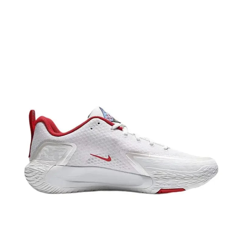 Nike S.T. GLOW EP Versatile Comfortable Cushioned Low-Top Basketball Shoes Men’s Sports Shoes White and Red IQ1129-061