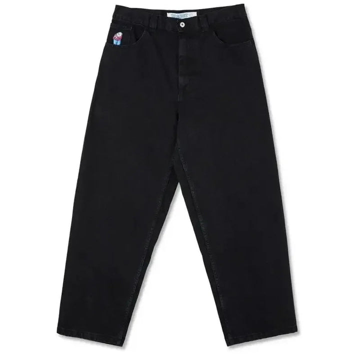 Polar Big Boy Jeans Retro Blue Cartoon Streetwear Embroidery Y2k Pants Baggy Jeans Mens Womens Hip Hop Low Waist Wide Trouser ATFH