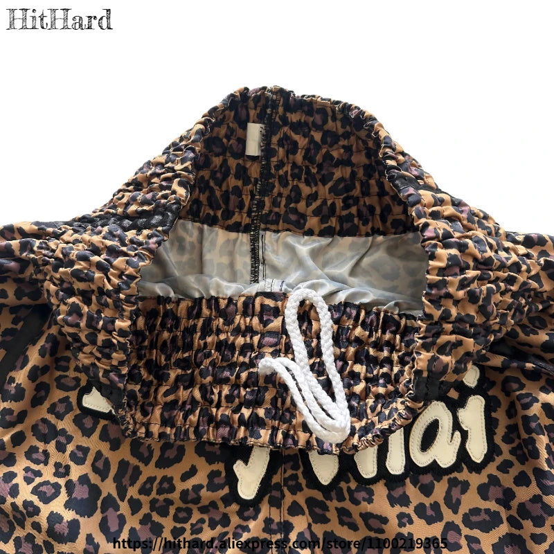 Muay Thai Shorts Men Women Kids Leopard Thai Boxing Shorts Premium Embroidery Satin Gym Kickboxing Fight Training BJJ MMA Pants
