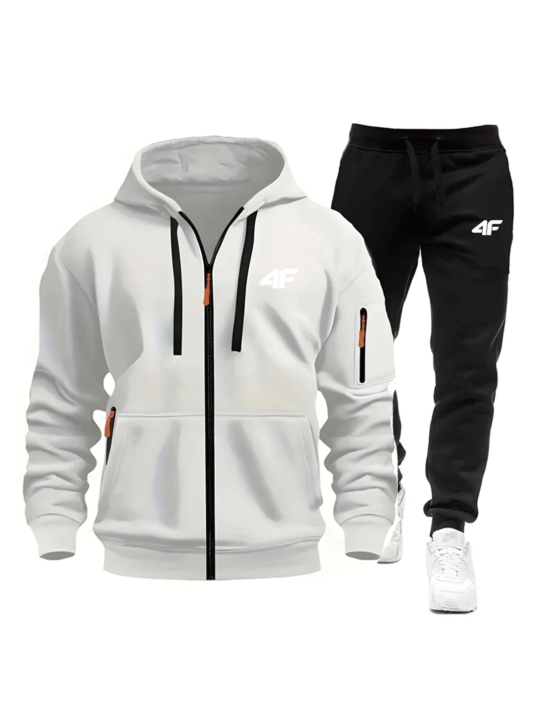 Sets for Men Two Piece Outdoors Mens Tracksuit Set Hot Sales Sportswear Man Sweatpants Hoodie Fashion Comfortable Casual Jogging - ATFH