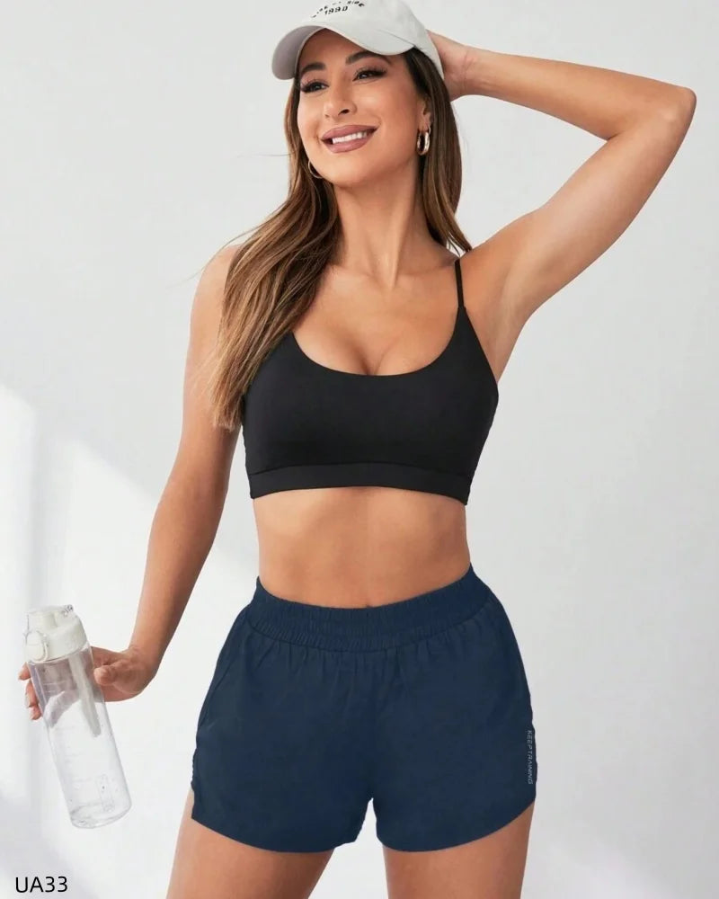 Women's Athletic Shorts - Elastic Waist Built-in Liner, Quick-Dry Breathable, Perfect for Gym Yoga Running Daily Wear Tahsi Fashion House