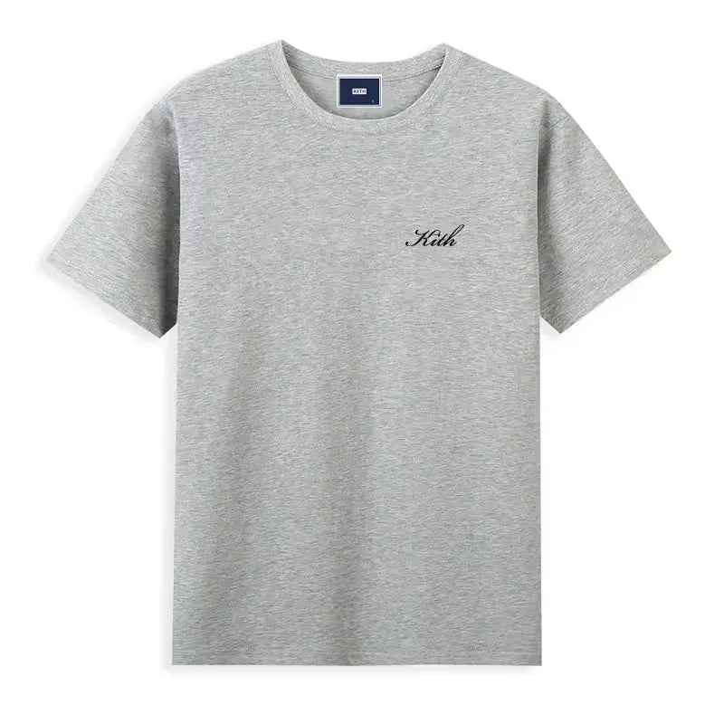 Hot sales Men Women Pure Cotton Embroidery T-Shirt Short Sleeve Tees Simple Solid Fashion Brand Exports Japan style ATFH