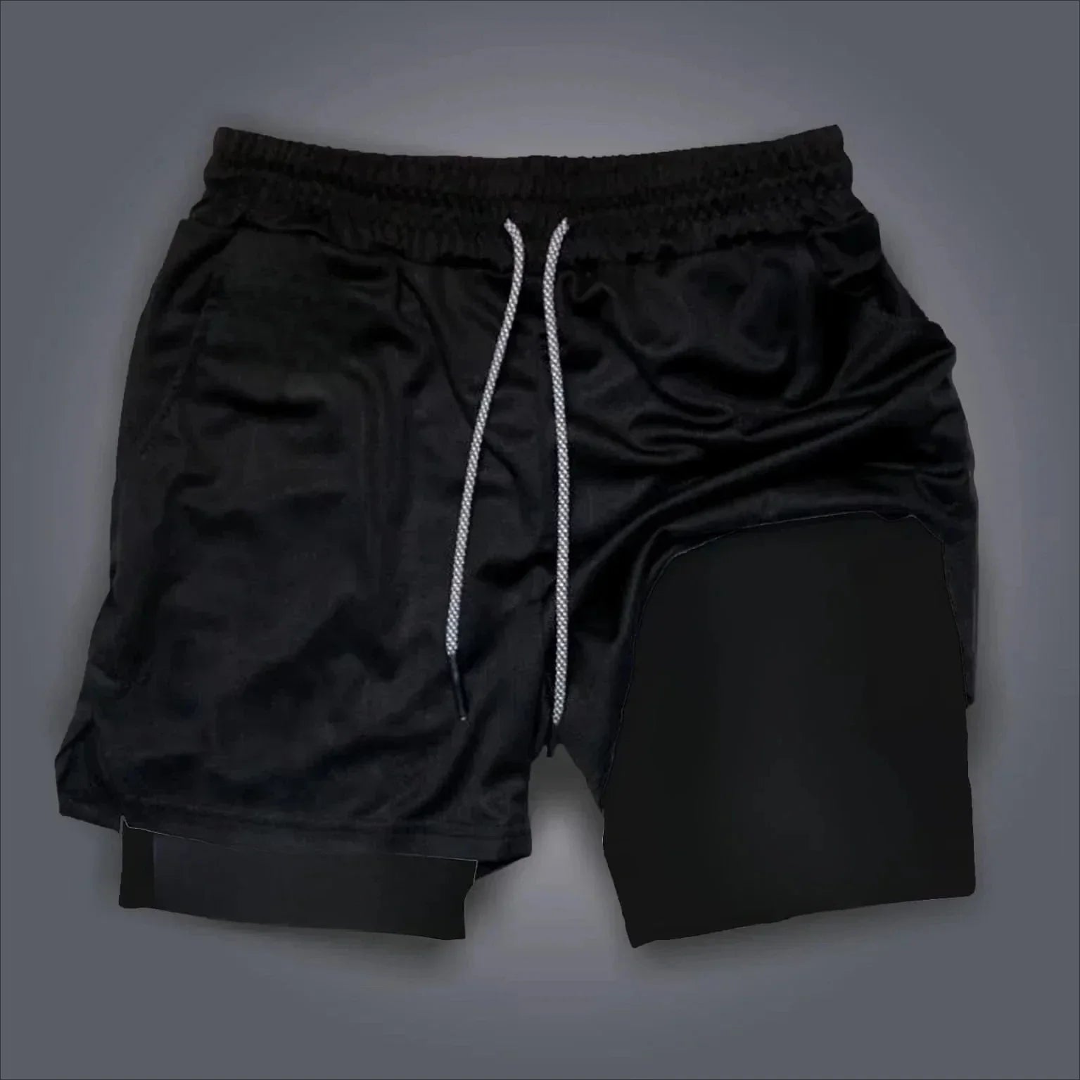 Dragon Ball Goku Anime Gym Shorts Men Double-layer 2-in-1 Sports Pants New Summer Japanese Cartoon Print Beach Pants Streetwear