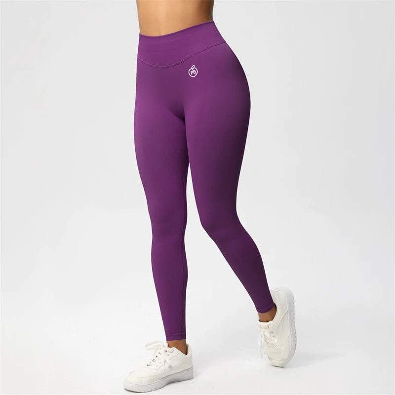 Women BUM Shaping Leggings Seamless Sport Yoga Pants Leggings Sport Hip Lifting Yoga Gym Running Quick Dry Pants Scrunch Butt - ATFH
