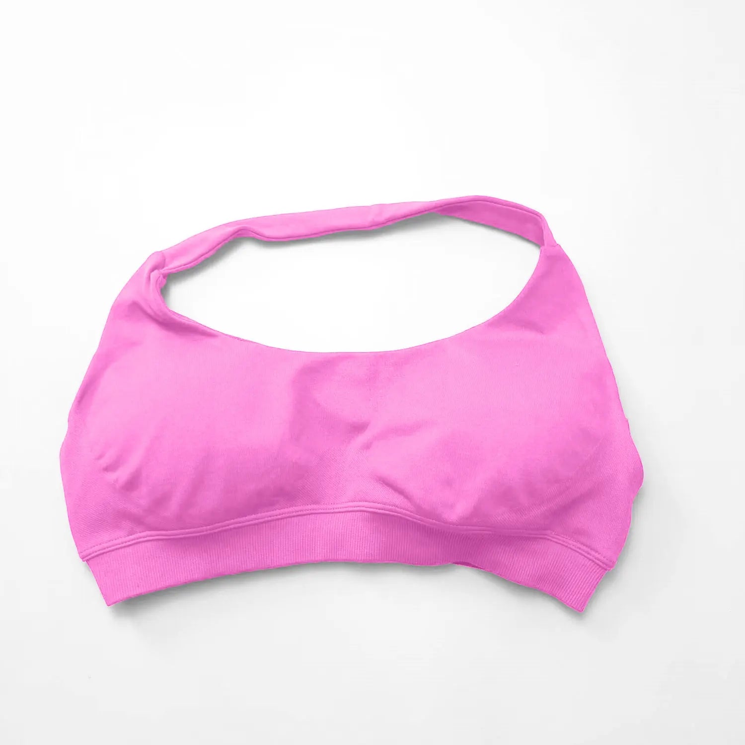 NCLAGEN Impact Sports Bra Women Seamless Halter Top High Support Push-up Open Back Gym wear Fitness Yoga Workout underwear - ATFH