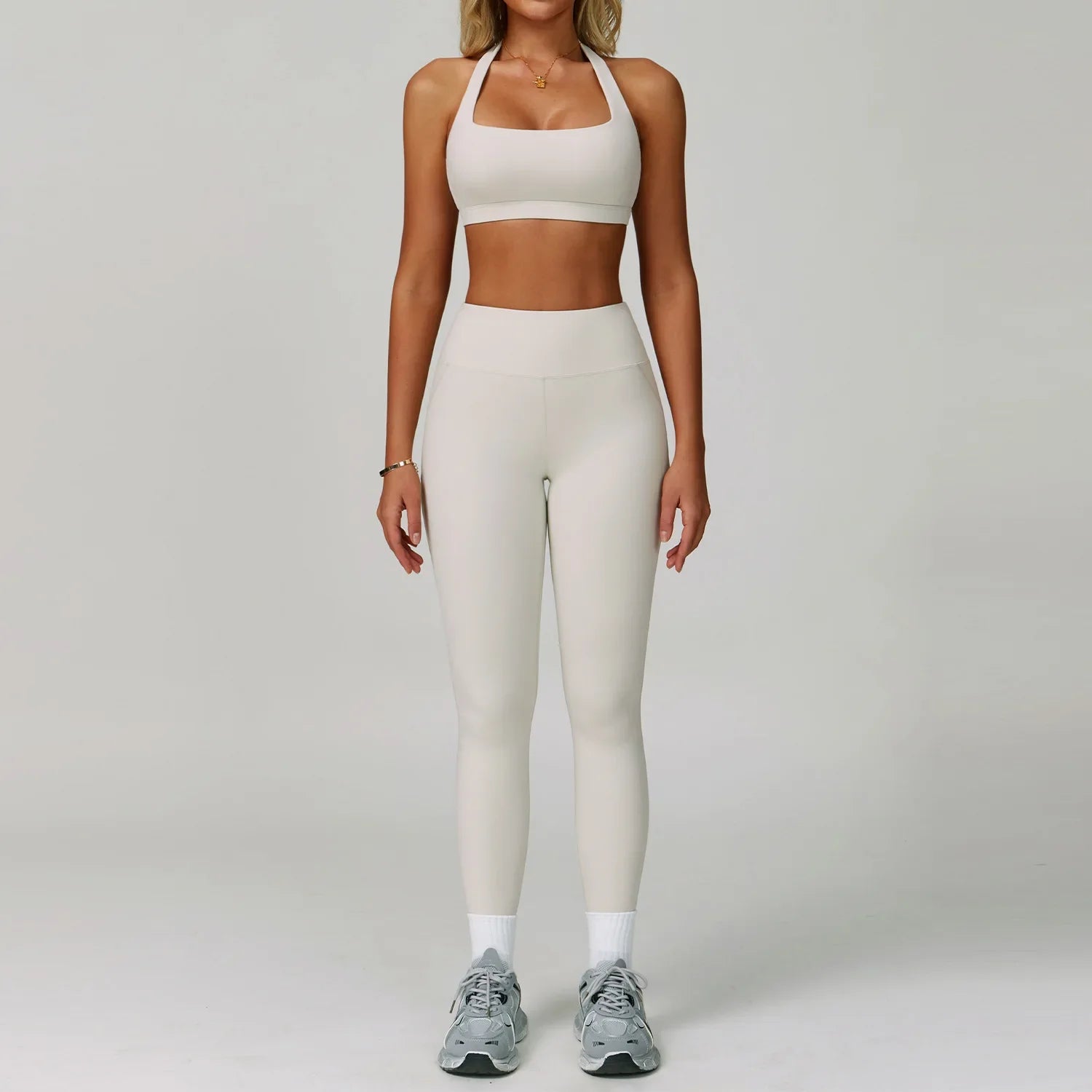 2Pcs Sets Women's Tracksuit Fitness Clothes Yoga Sets Sportswear Workout Bra High Waist Leggings Set Gym Clothing Sports Suits - ATFH
