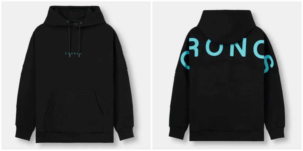 Men's Oversized Hoodie "CRONOS" Graphic Streetwear Sweatshirt Casual Long Sleeve Pullover Hip Hop Fashion Hooded Top for Male - ATFH