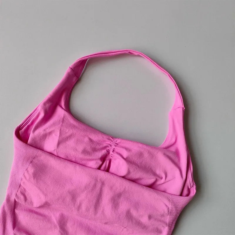 Halter Yoga Vest, Shockproof Running Sports, High-Strength Sports Underwear, Fitness, Pilates Suspender, Beautiful Back, Autumn - ATFH