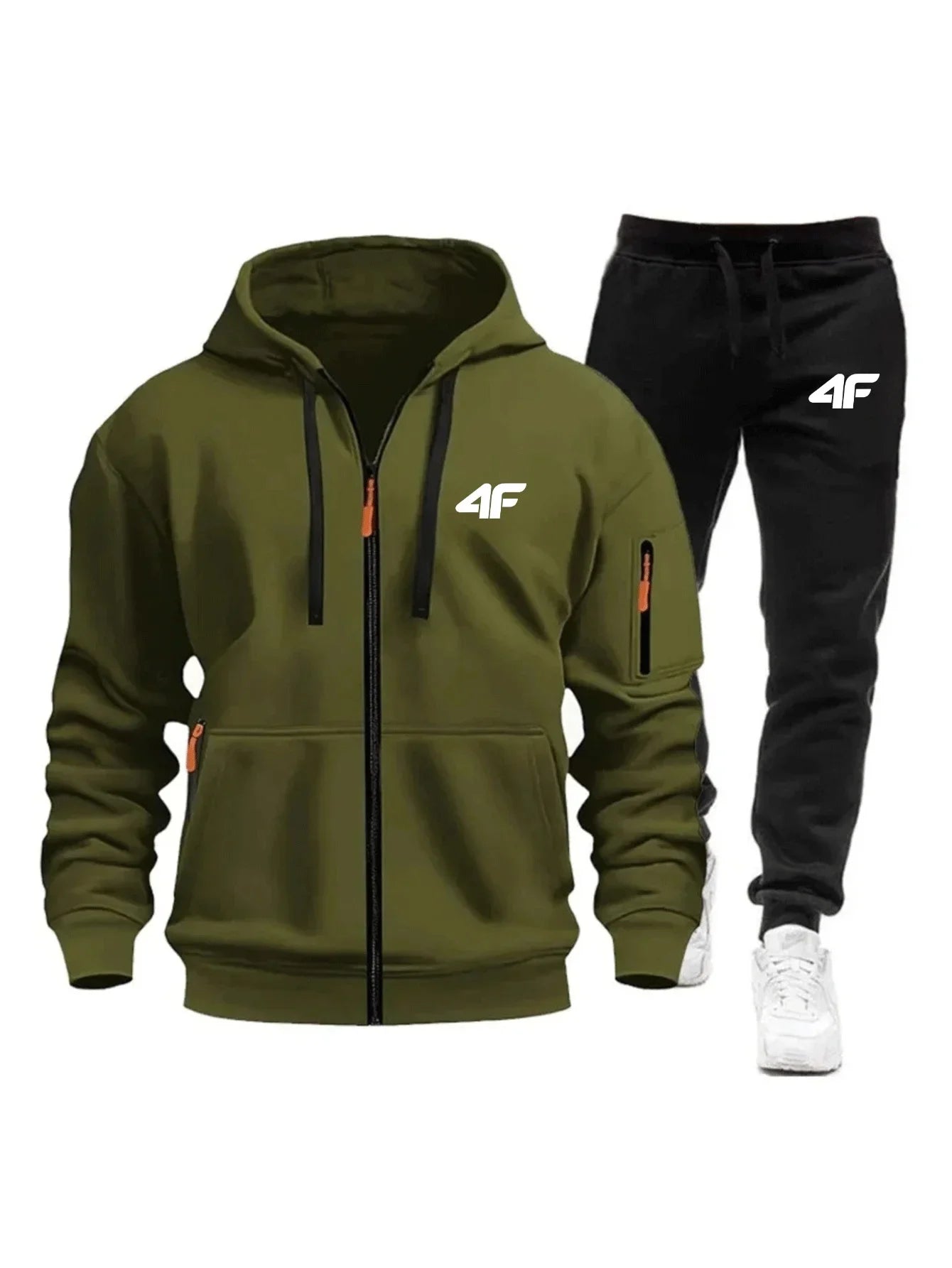 Sets for Men Two Piece Outdoors Mens Tracksuit Set Hot Sales Sportswear Man Sweatpants Hoodie Fashion Comfortable Casual Jogging - ATFH