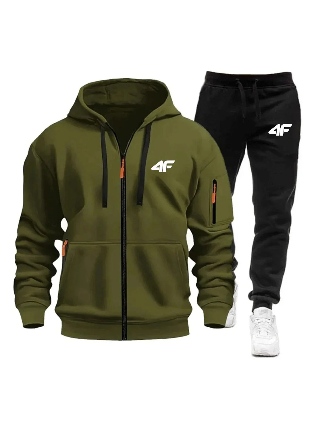 Sets for Men Two Piece Outdoors Mens Tracksuit Set Hot Sales Sportswear Man Sweatpants Hoodie Fashion Comfortable Casual Jogging - ATFH