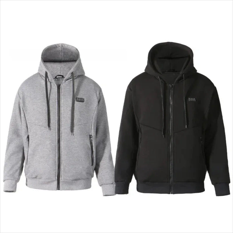 Smart Heated Hoodie for Men's 23 Areas Four Control Constant Temperature USB Charging Heating Sweatshirt Winter Warm Hoodies - ATFH