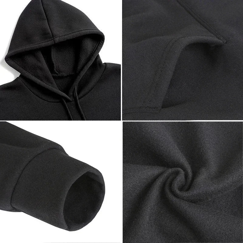 Men Hoodies Loose Casual Clothing Women Fashion Long Sleeve Hooded Pullover Personality Design Streetwear Sweatshirts - ATFH