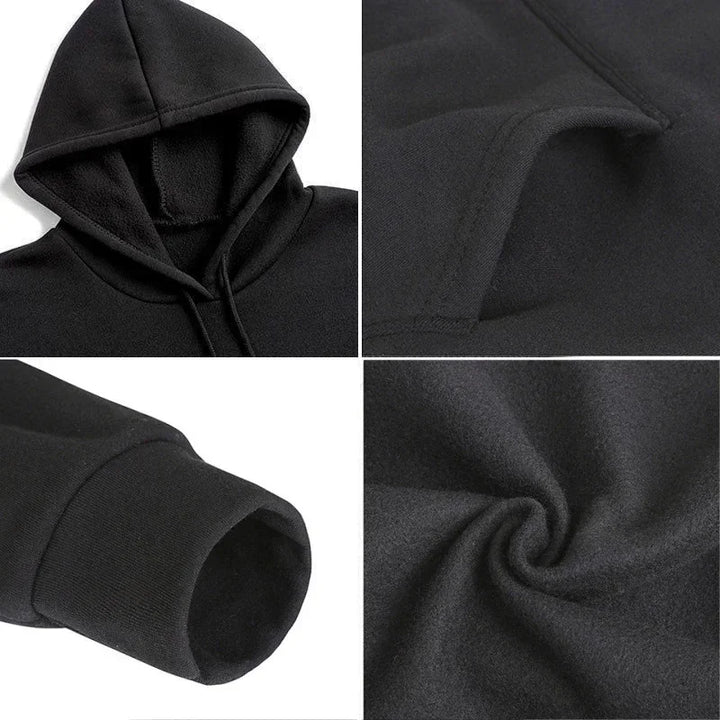Men Hoodies Loose Casual Clothing Women Fashion Long Sleeve Hooded Pullover Personality Design Streetwear Sweatshirts - ATFH