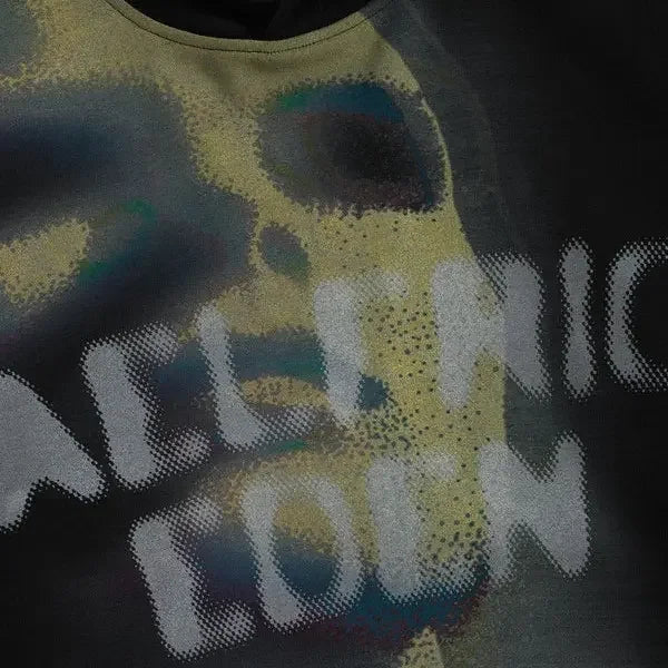 Aelfric Eden Menswear Pullover Hoodie - Unisex, Relaxed Fit, Heavyweight Cotton, Longsleeves, Abstract Portrait Graphic, Distorted Figure Print, Thermal Top for Casual Streetwear Sweatshirts,Back to School,Back to School Shop