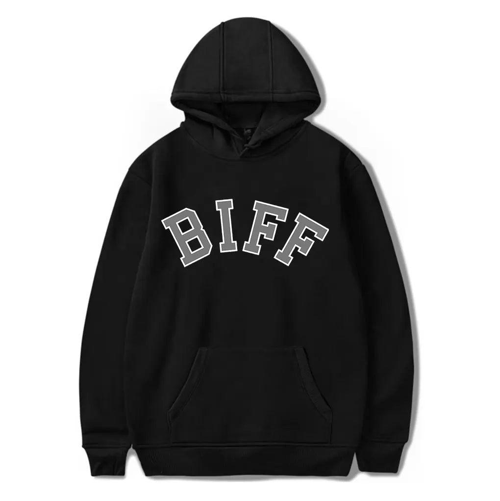 greg biffle BIFF Hooded Drawstring Pocket Sweatshirt Men/women rip Pullover - ATFH