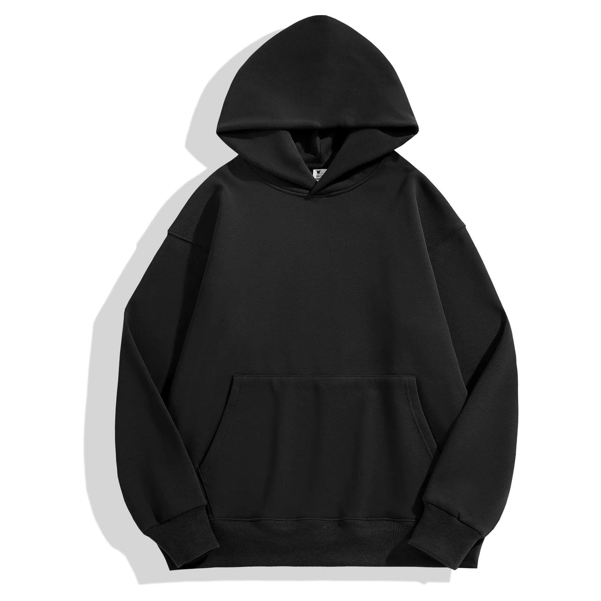 16.9oz 480gsm Heavy Weight Cotton Plus Velvet Hooded Sweater Men Thickened Tight Polar Fleece Pullover Hoodie Women Sweatshirt ATFH