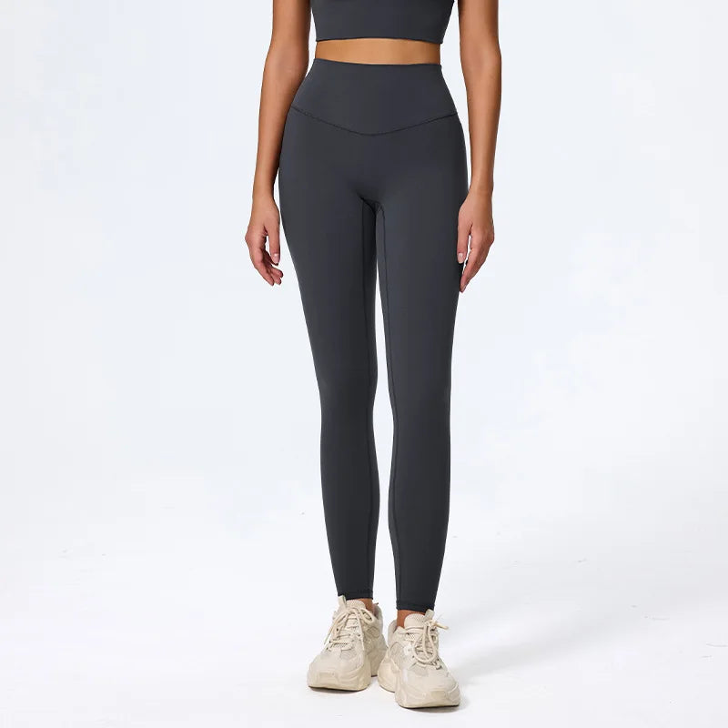 Summer Super Soft Fabrics High Waist Yoga Pants Running Train Tights Women Push Up Sports Leggings Women Breathable Gym Leggings - ATFH