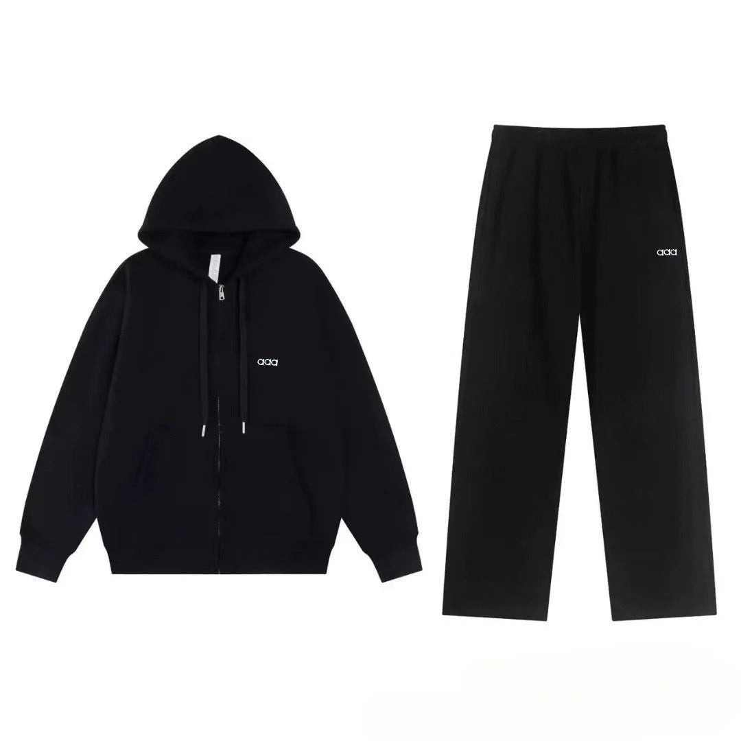 2026 Men's Autumn/Winter Sports and Leisure Top, Pants, Loose and Comfortable Simple Set, Two Piece Set - ATFH