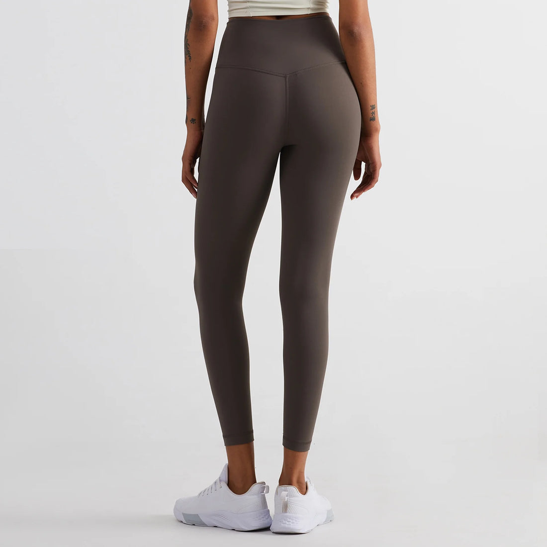 Solid Color High Waist Yoga Legging Athletic soft Women Sport Pant Tight Butter Gym Comprehensive Training Jog Back Waist Pocket - ATFH