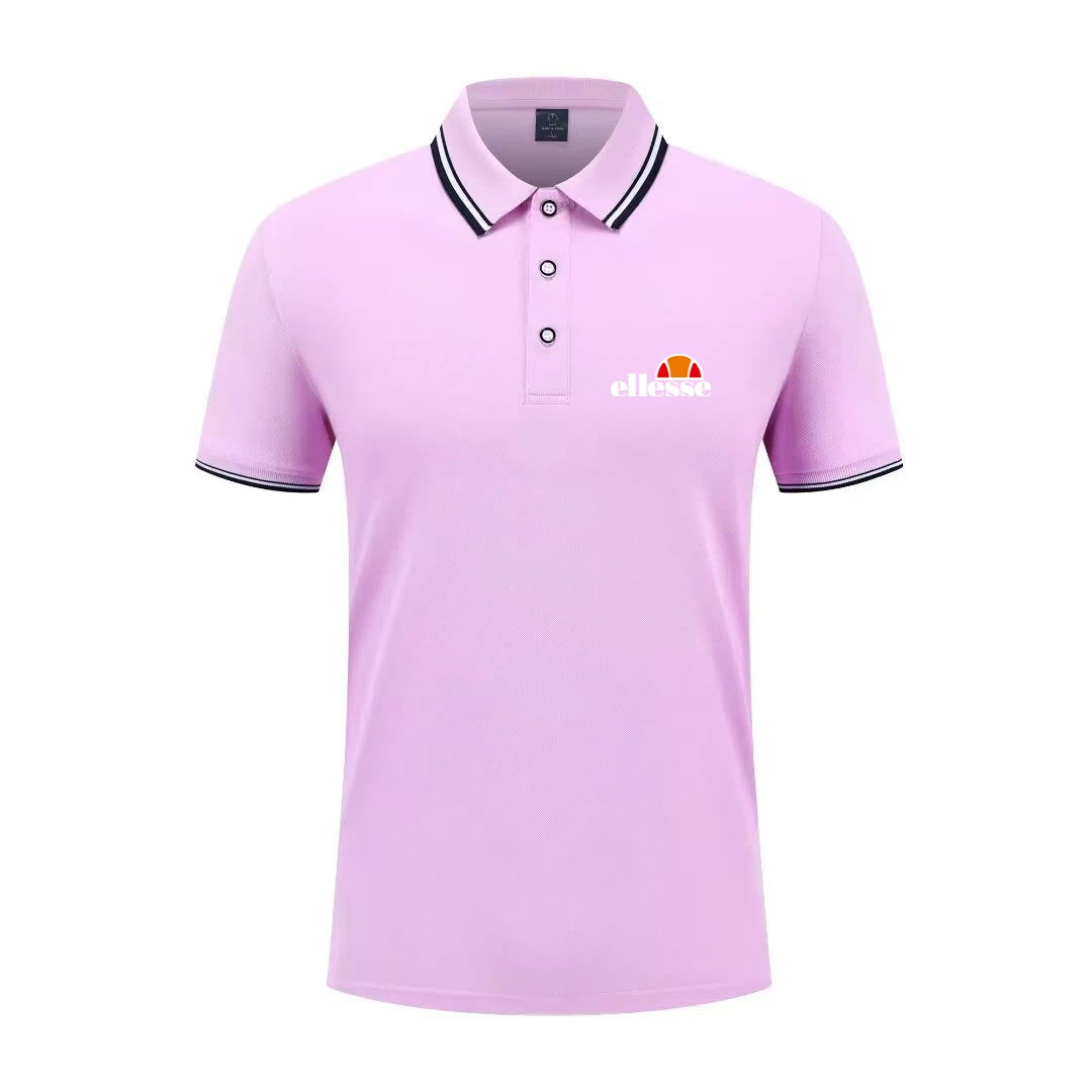 2026 New Men's Casual Solid Color Short Sleeved Polo Shirt Summer Fashionable and Comfortable Versatile Top