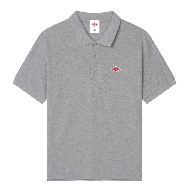 Men/Women High-quality Classic Embroidery Polo Turn-Down Collar T-shirt Summer Cotton Short Sleeve Men's Tees Korean Style Tops