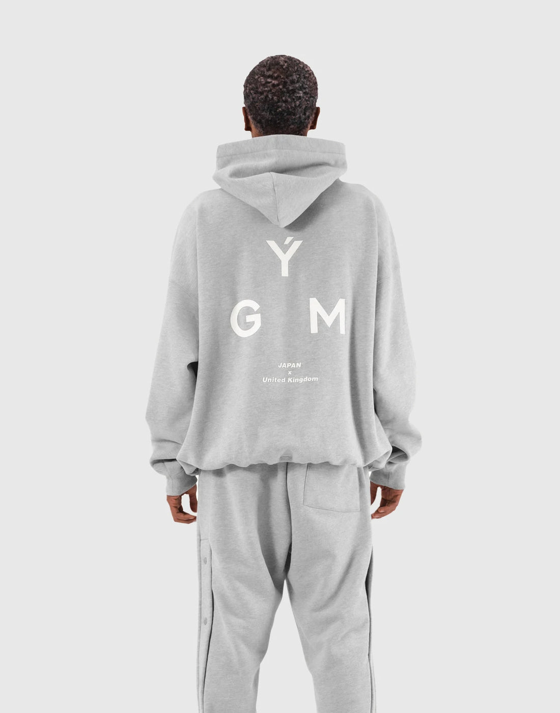 GYM Oversize Sweat Hoodie - Grey – LÝFT Graphic Printing High-end Luxury Unisex Style Both of Men and Women