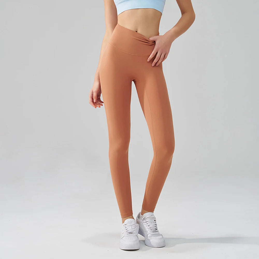 Yoga Leggings for Fitness Legging Sport Femme Back Pocket Pants Female Buttery Soft High Waist Leggins Push Up Gym Tights Women ATFH