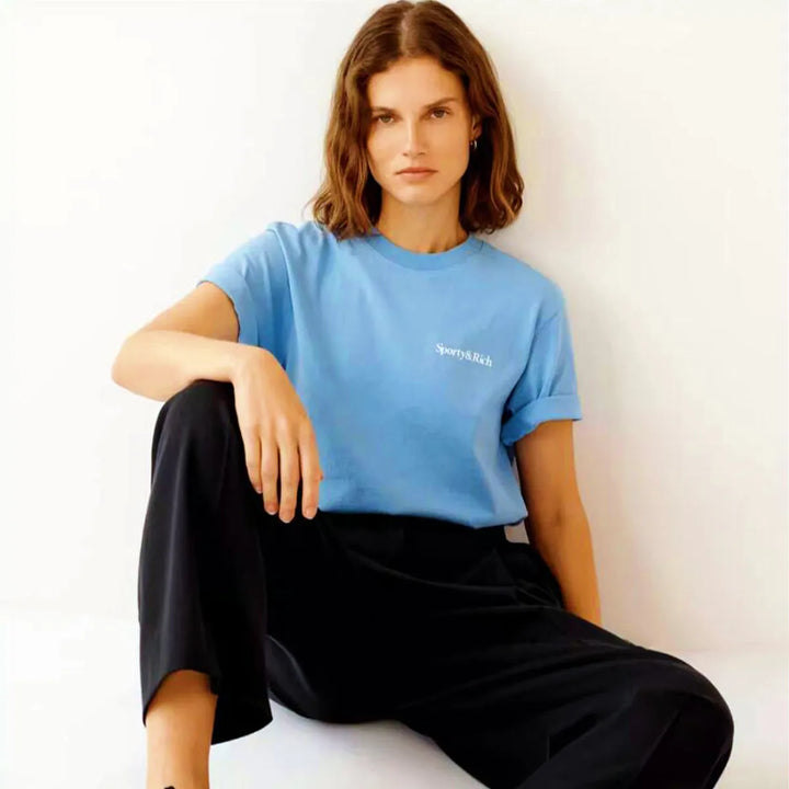 American Vintage Style 90's Letters Printing T Shirts Women Short Sleeve Loose Cotton Casual Tops Tees Ins Fashion Sporty Shirts - ATFH