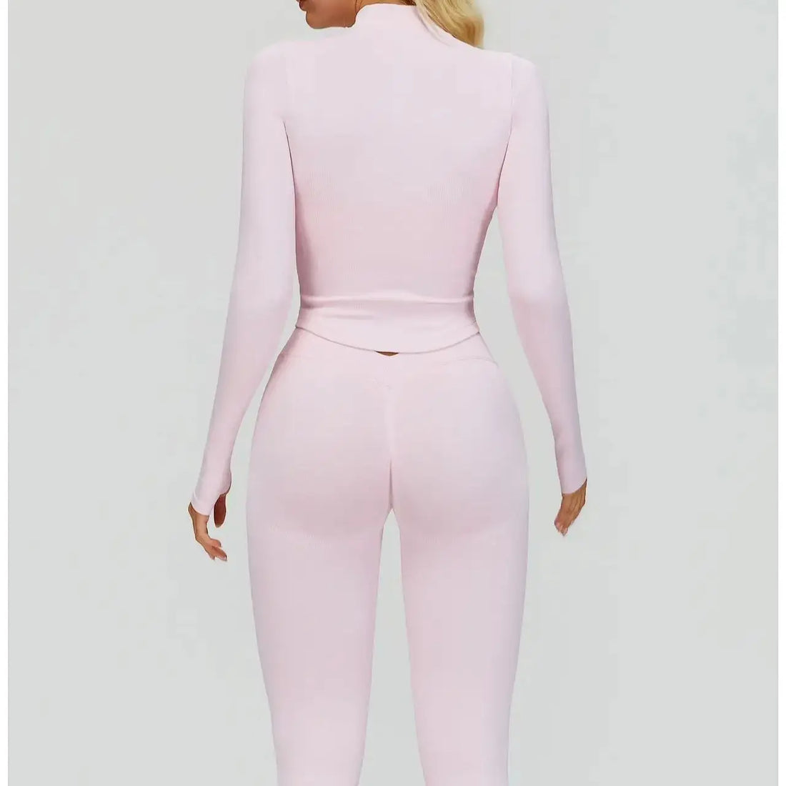 2/3PCS Seamless Tight Yoga Set Sexy Women Tracksuit Waist Cinching Slimming Quick Drying Fitness Set Running Exercise Sports Set - ATFH