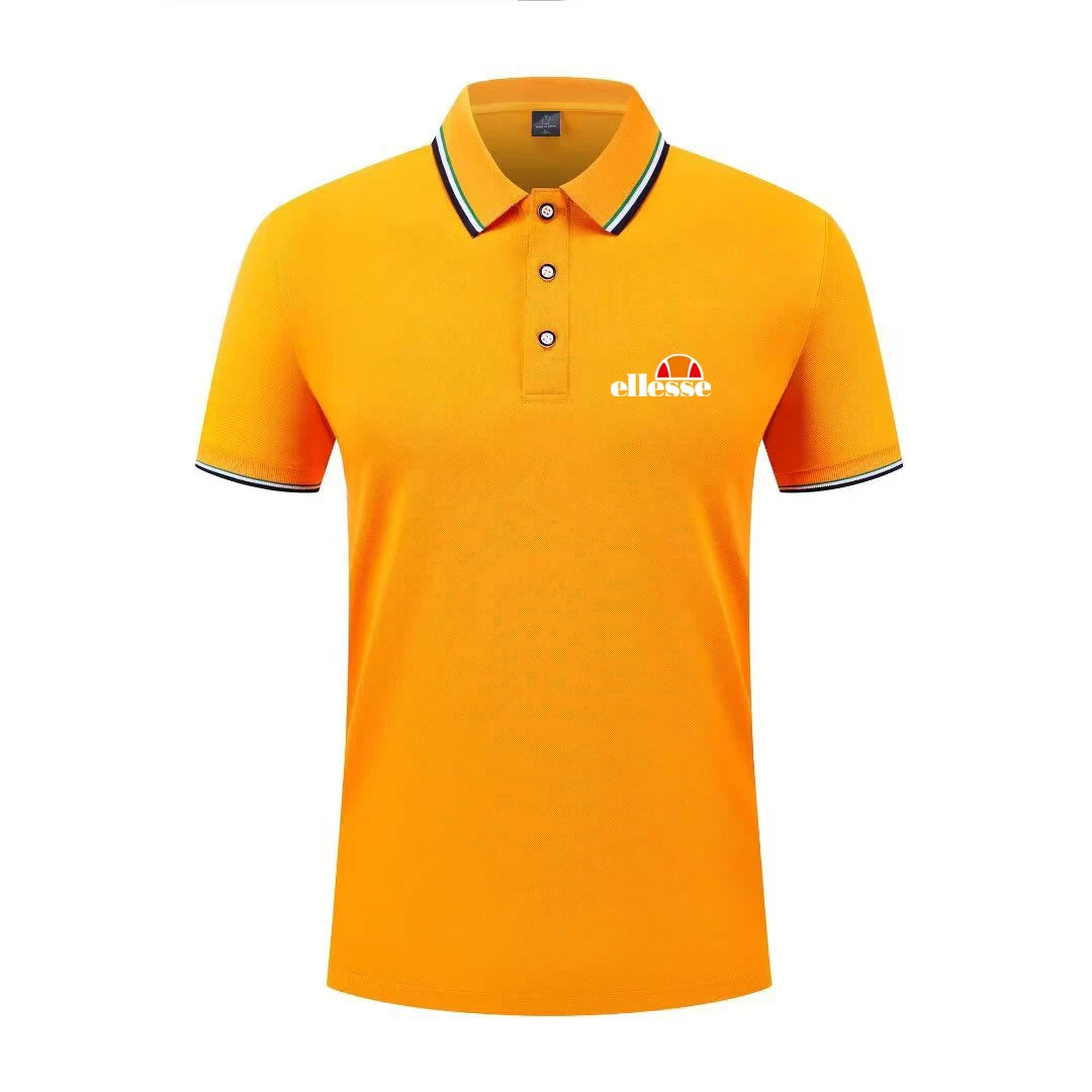 2026 New Men's Casual Solid Color Short Sleeved Polo Shirt Summer Fashionable and Comfortable Versatile Top