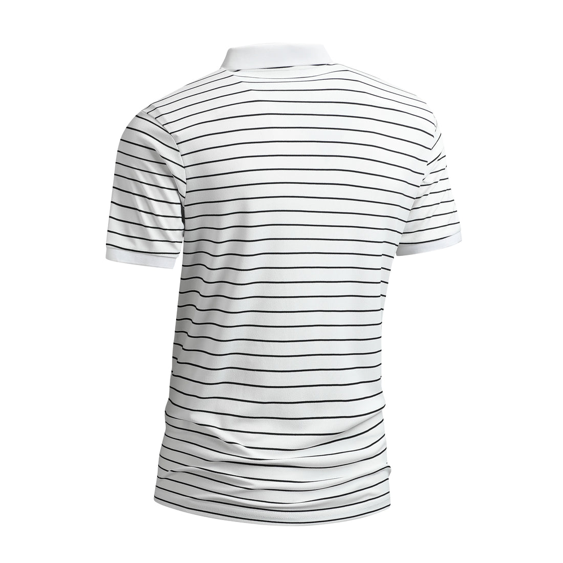 Summer POLO Shirt New Men's Light Luxury Ice Silk Striped Lapel Business Style Casual Short Sleeves