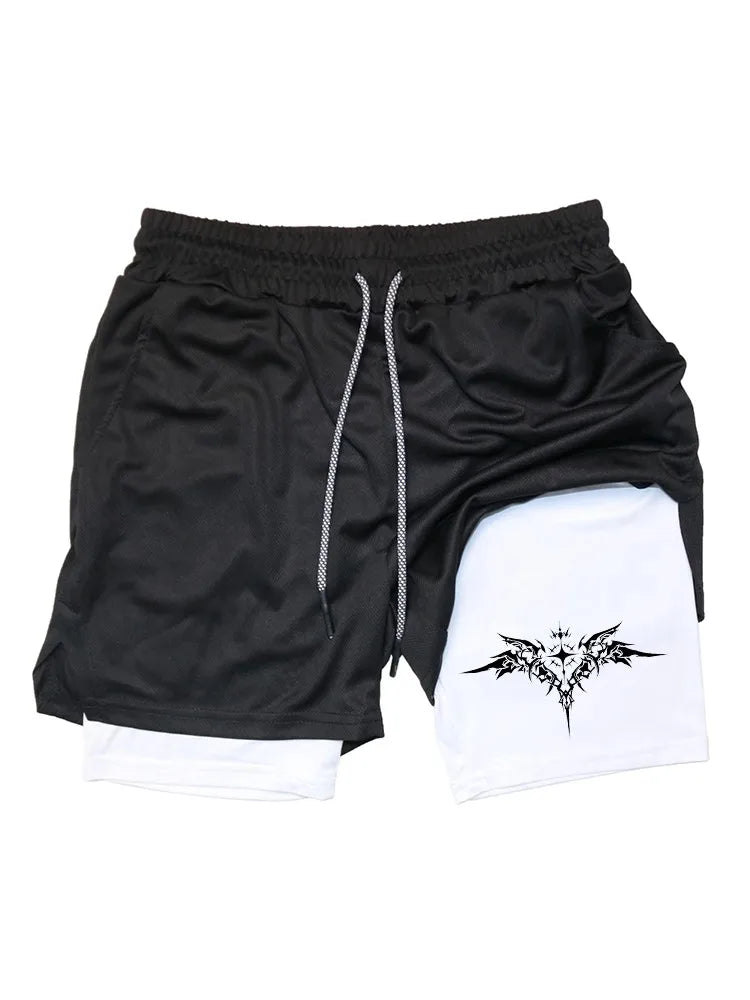 New sports shorts 2 in 1, male, breathable and informal sportswear, double layer, running, M-3XL basketball