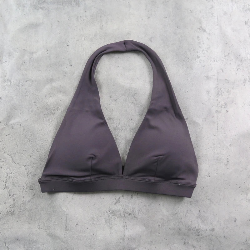 DIAS FIT JOY -Neck Hanging Neck Naked Feeling Yoga Bra for Running Fitness Cycling - Breathable Comfortable Sports Bra for Women - ATFH
