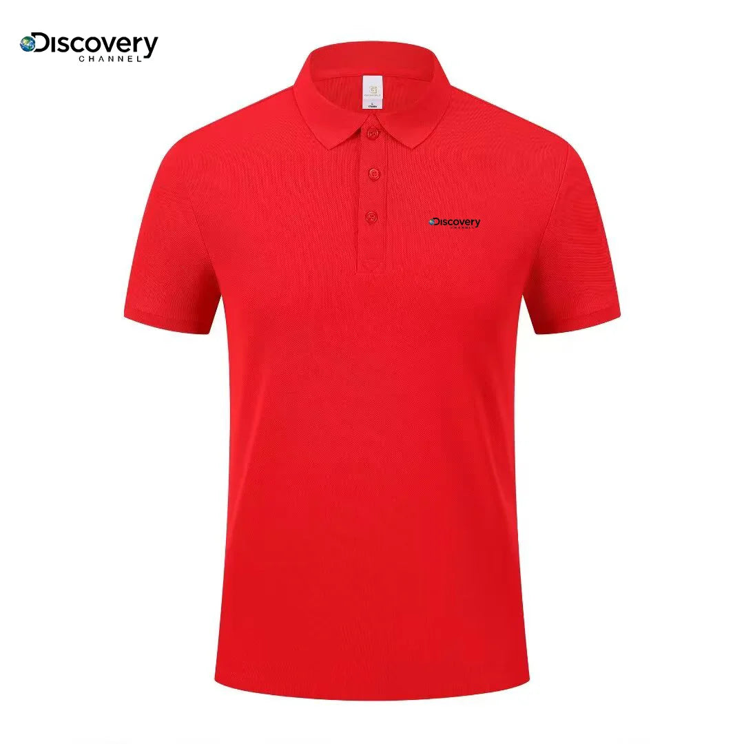 Fashionable printed men's short sleeved high-end brand polo shirt comfortable and breathable top summer casual fashion T-shirt