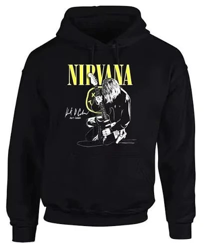 2026 Nirvana Hoodie - Suitable for both men and women. A casual hoodie for anime enthusiasts. Retro and loose style.