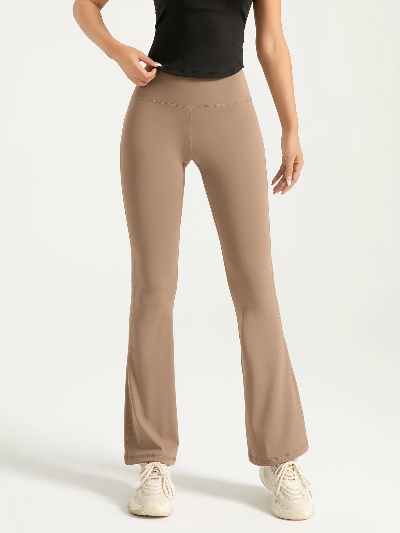 Women's High Waisted Bootcut Yoga Pants - Flared Leggings for Workout and Casual Wear - Comfortable and Stylish Activewear ATFH