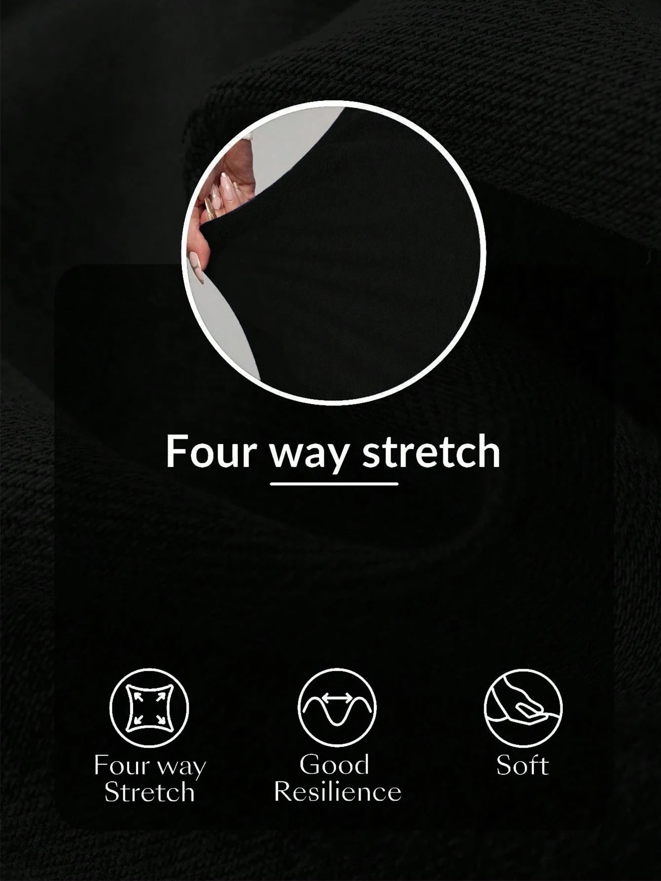Women's Black High Waist Wide Leg Pants Tummy Control Compression Fit High Stretch Yoga Casual Daily Workout Trousers