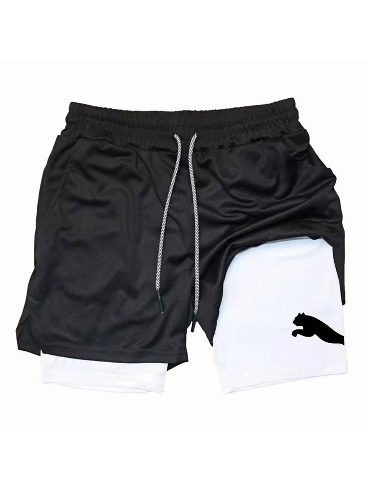 2026 Summer Sports Shorts 2-in-1 Gym Running Shorts Slow Running Casual Sportswear Fitness Double Layer Shorts