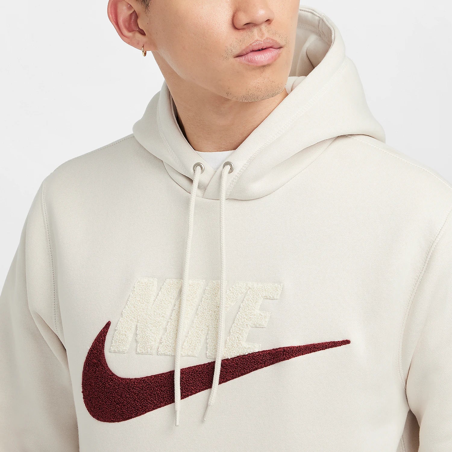 Nike Official Authentic CLUB BB PO Men's Loose Sport Fleece Hoodie FN3105-104 - ATFH